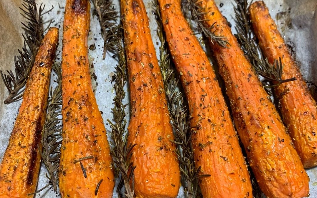 Zanahorias especiadas en el horno