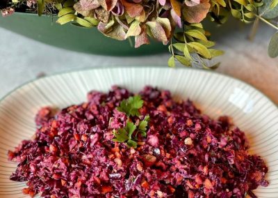 Amanida de col llombarda