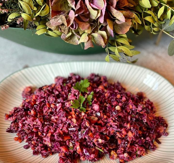 Amanida de col llombarda